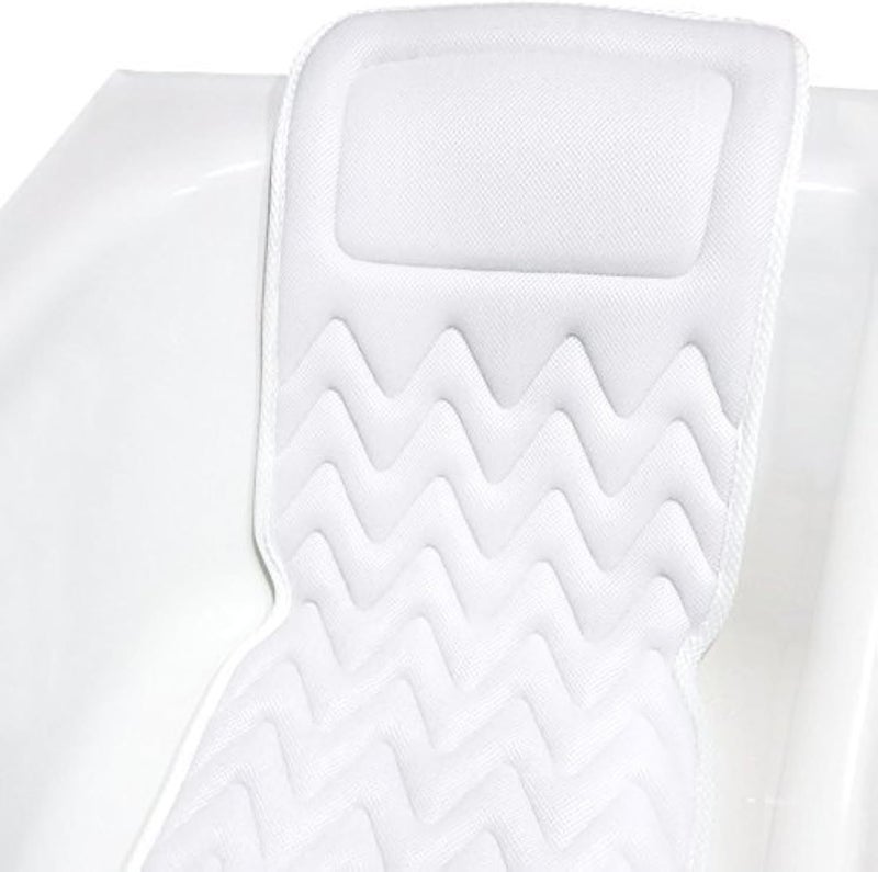 Bath Haven Bath Pillow for Tub, Full Body Bathtub Pillow and Mat for Head, Neck and Back Support, Relaxing Spa Cushion Head Rest and Mat for Tub Jacuzzi, Luxury Bathtub Accessories for Women and Men Quick Drying - Image 1